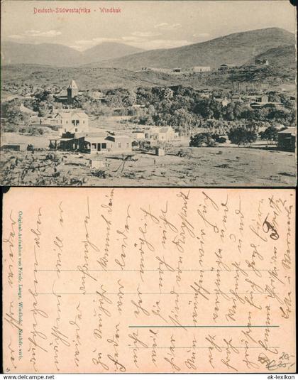 Windhuk Windhoek Total Deutsch Südwest Afrika DSWA Namibia Deutsche Kolonie 1916