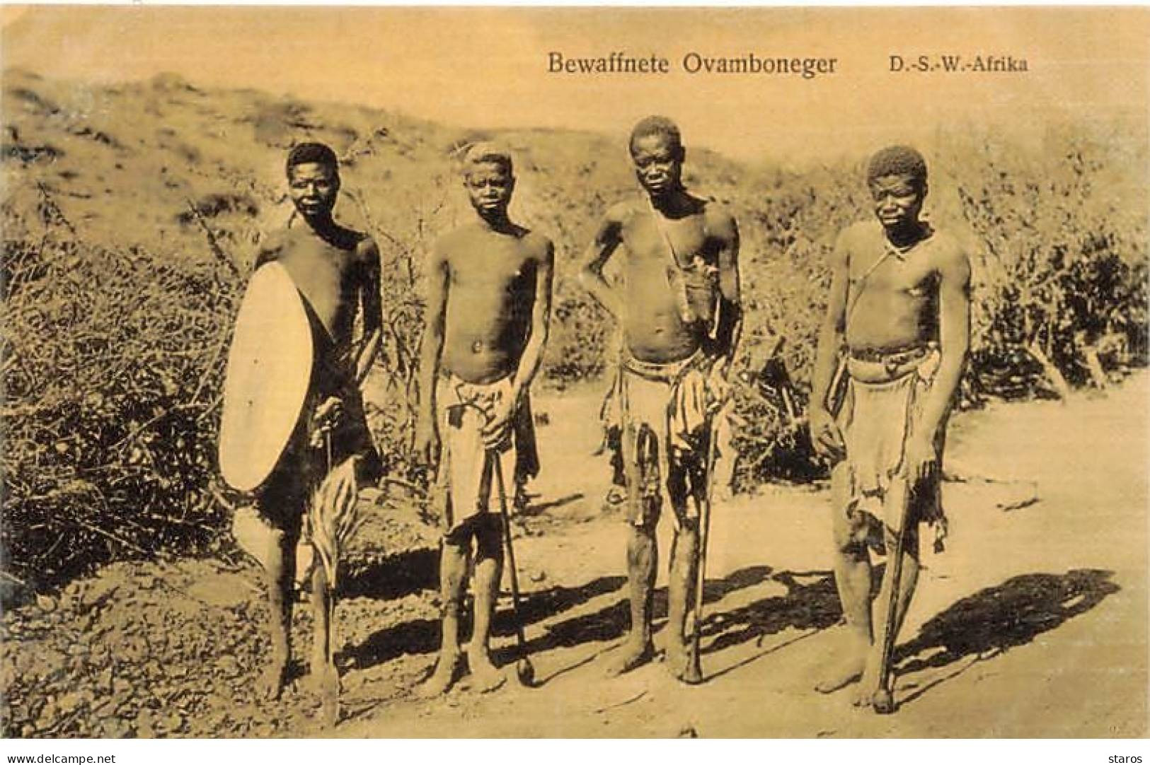 Namibie - Bewaffnete Ovamboneger - D.S.W. Afrika