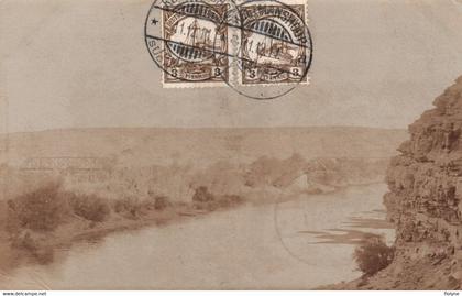 keetmanshoop - carte photo - la rivière et le pont - 1911 - namibie namibia