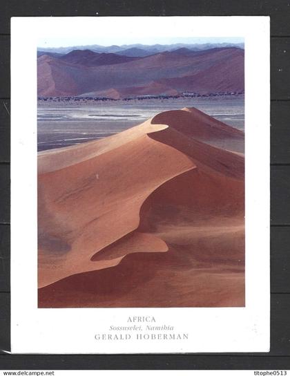 NAMIBIE. Carte postale écrite. Désert du Namib.
