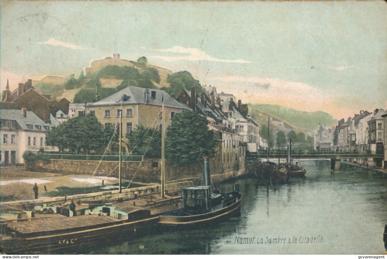 NAMUR        LA SAMBRE & LA CITADELLE. PENICHE