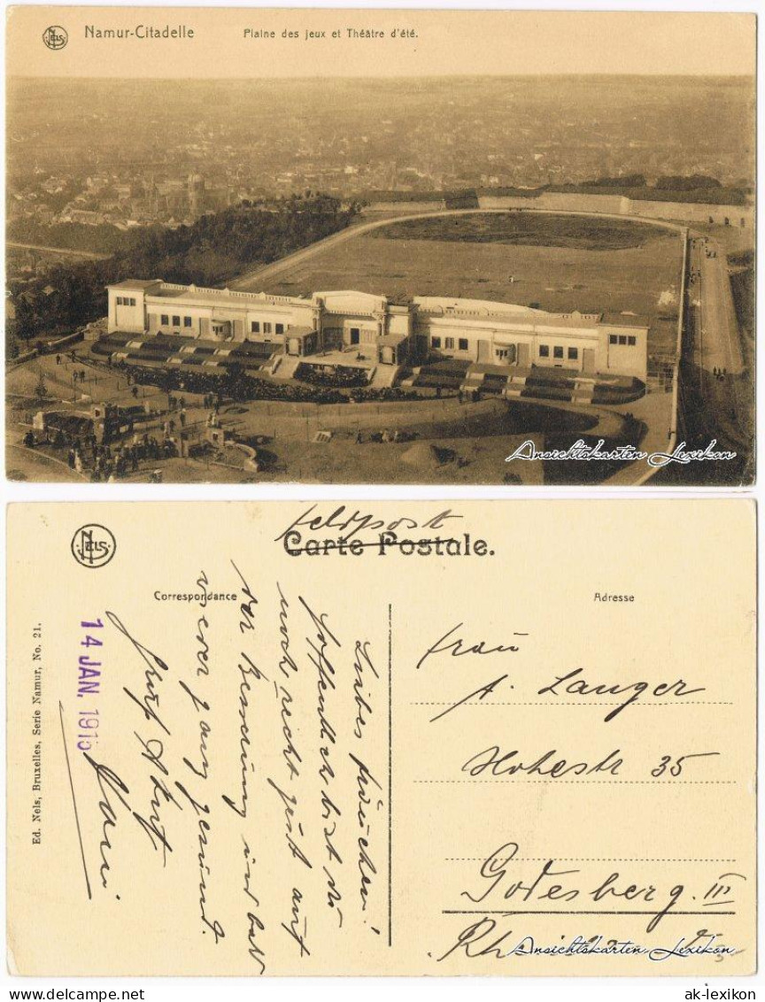 Namur Namen Plaine de jeux et Théatre d`ete (Theater und Spielfeld) 1915