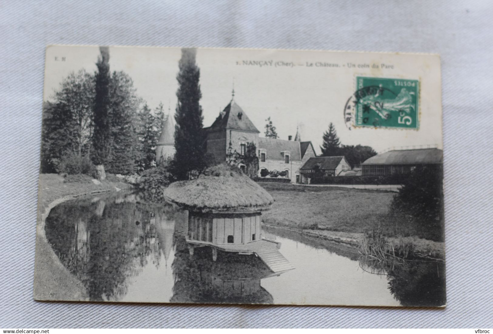 Nançay, le château, un coin du parc, Cher 18