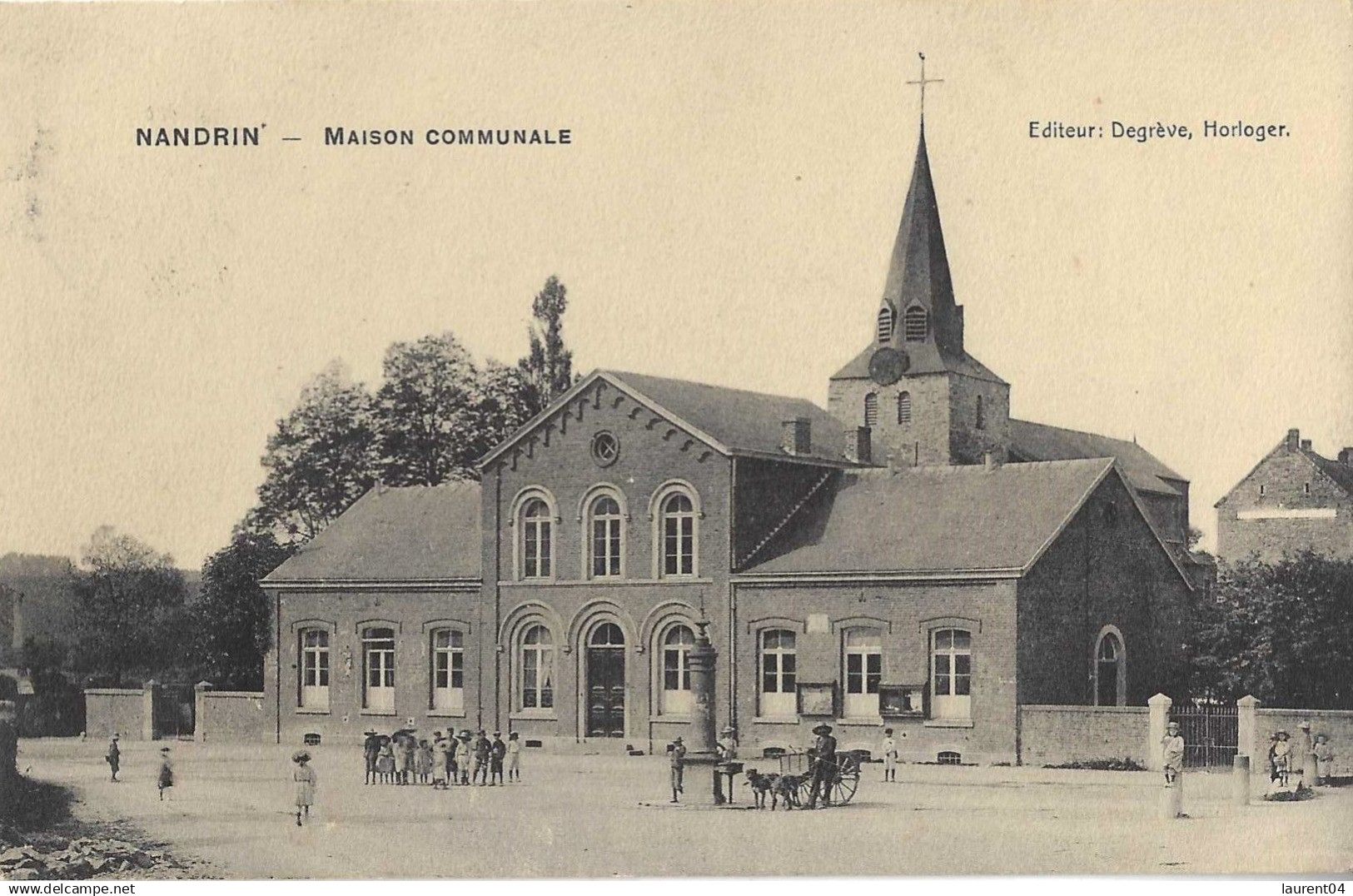 NANDRIN.  MAISON COMMUNALE. BELLE ANIMATION, ENFANTS, ATTELAGE..