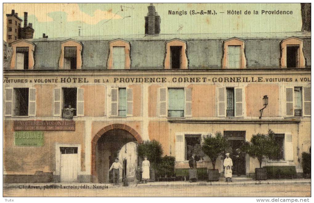 NANGIS HOTEL DE LA PROVIDENCE ANIMEE EMPLOYEE CARTE TISSE SUPERBE