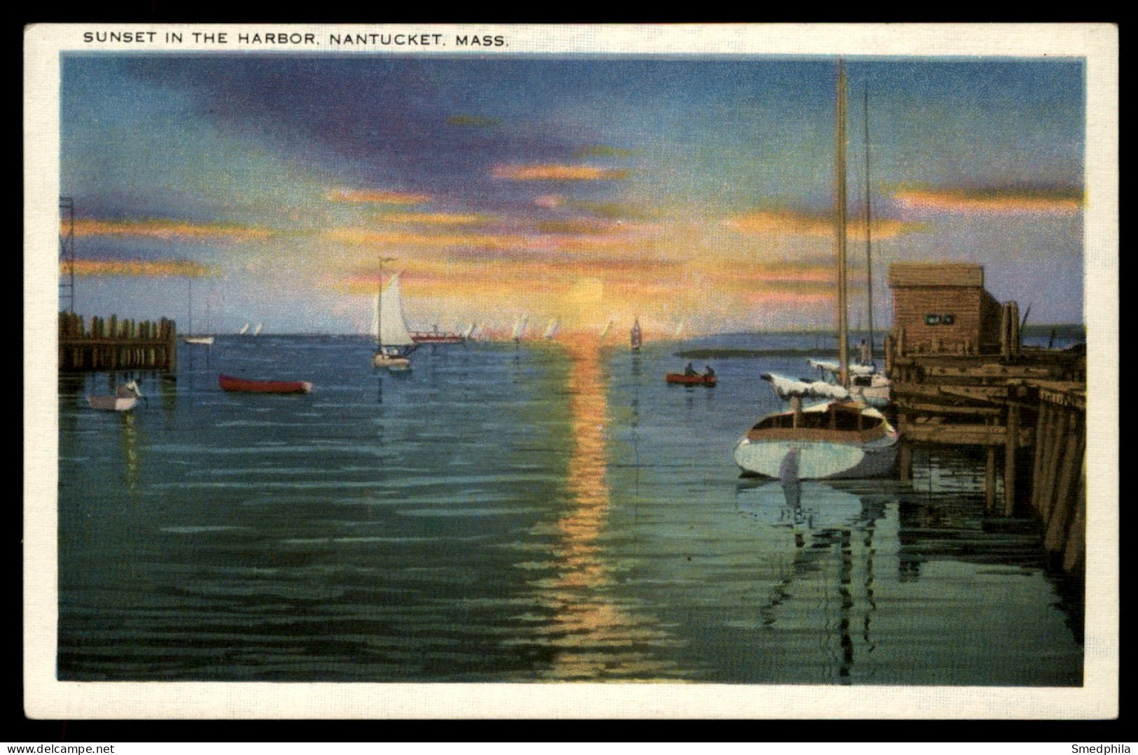 Nantucket - Sunset In The Harbor