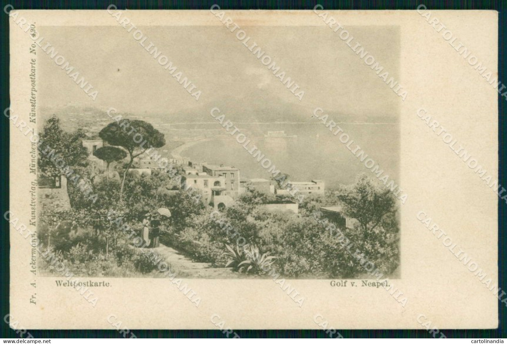 Napoli Città Golfo Napoli Vesuvio cartolina MX5637
