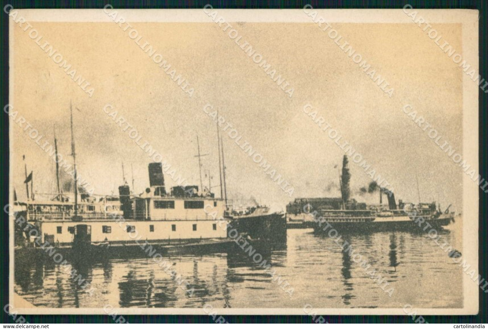 Napoli Città Molo Beverello Aeroporto Faro Barche cartolina MX4823