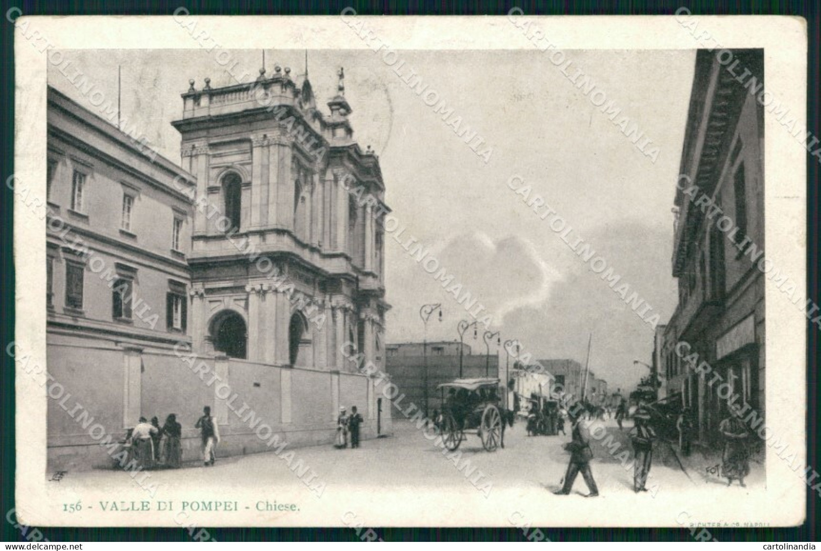Napoli Pompei Valle di Chiese cartolina MX1451