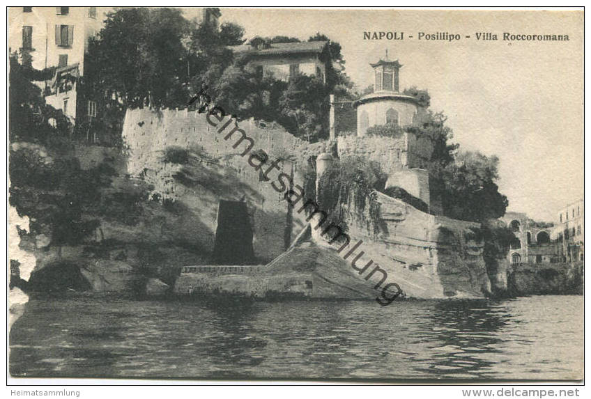 Napoli - Posillipo - Villia Roccoromana - Ediz. Ditta E. Ragozino Napoli