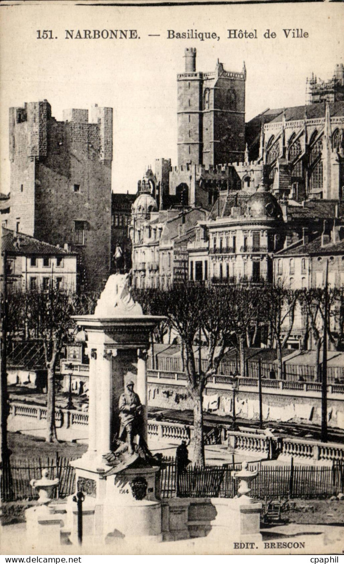 Narbonne - Basilique Hotel de Ville - CPA
