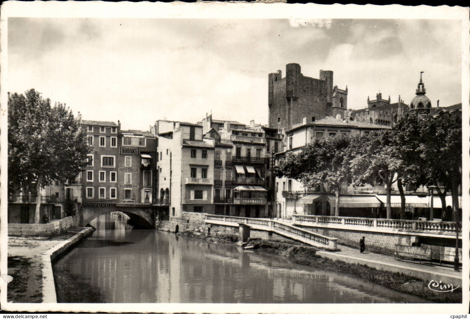 Narbonne - canal - CPA