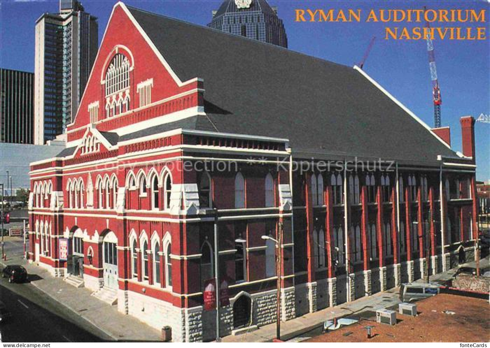 Nashville Tennessee Ryman Auditorium