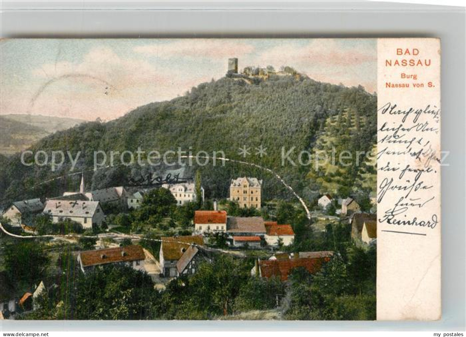 Nassau Bad Burg Nassau Panorama