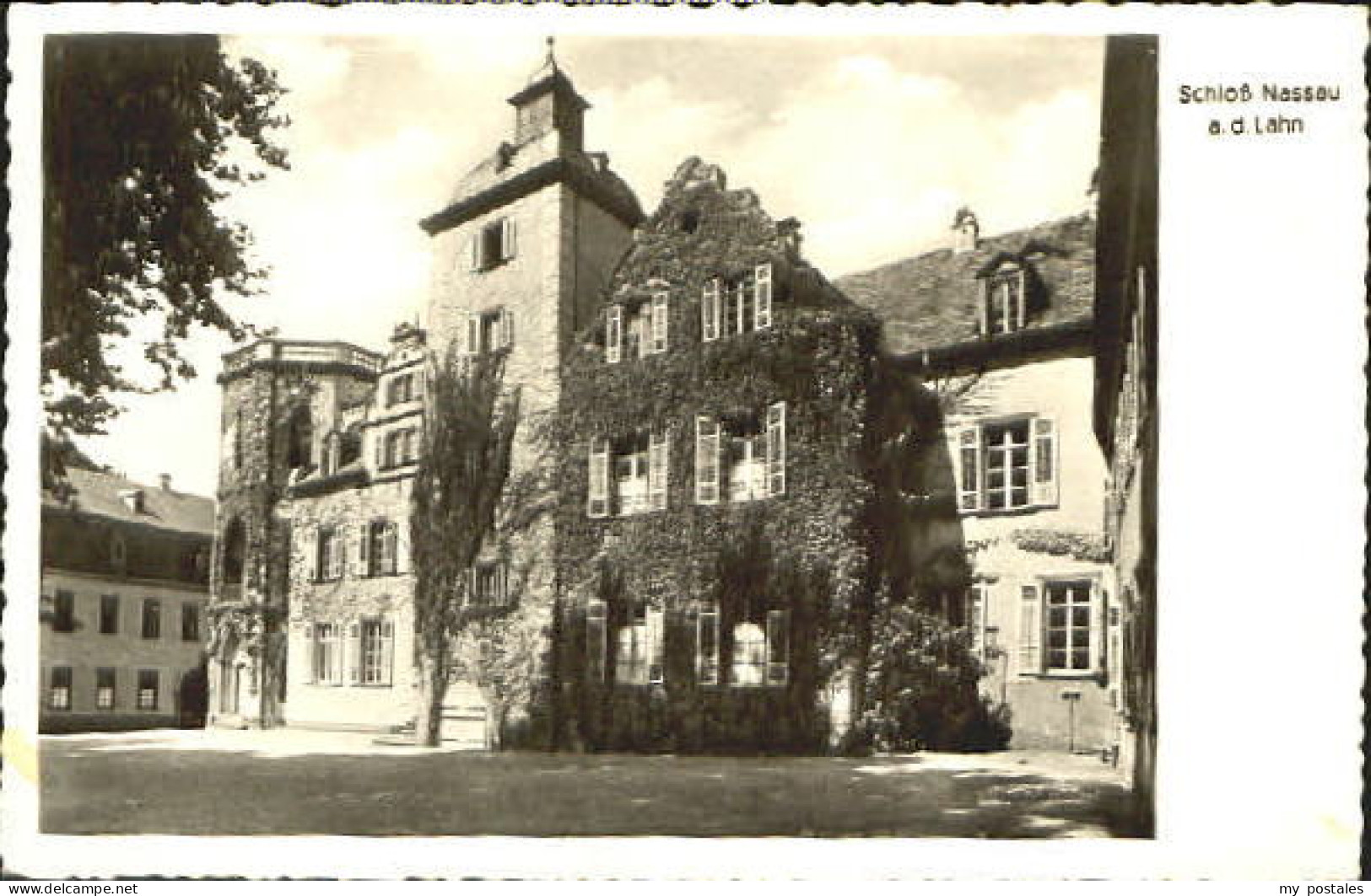 Nassau Lahn Schloss Nassau  o 1953