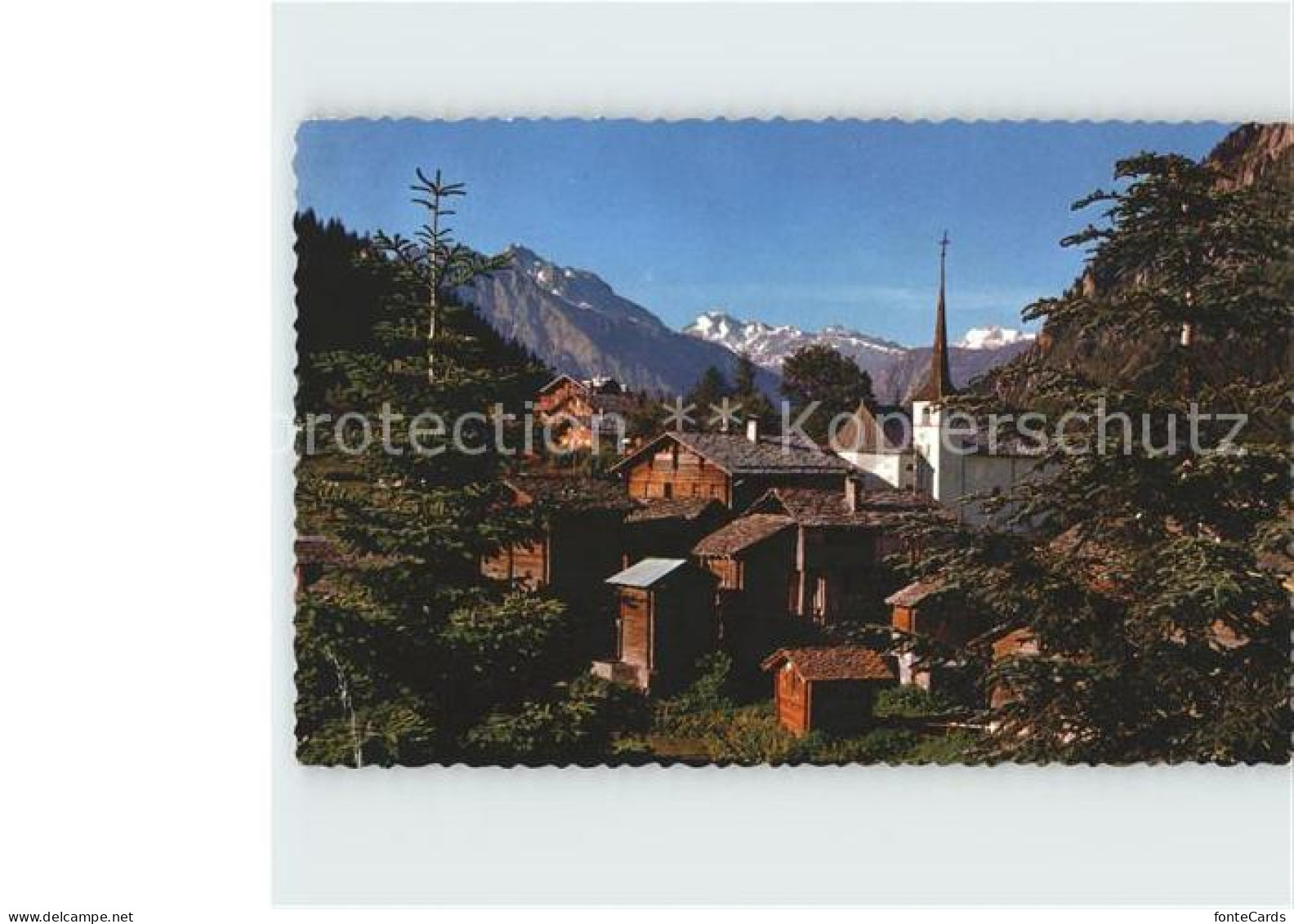 Naters Dorf Kirche Blatten