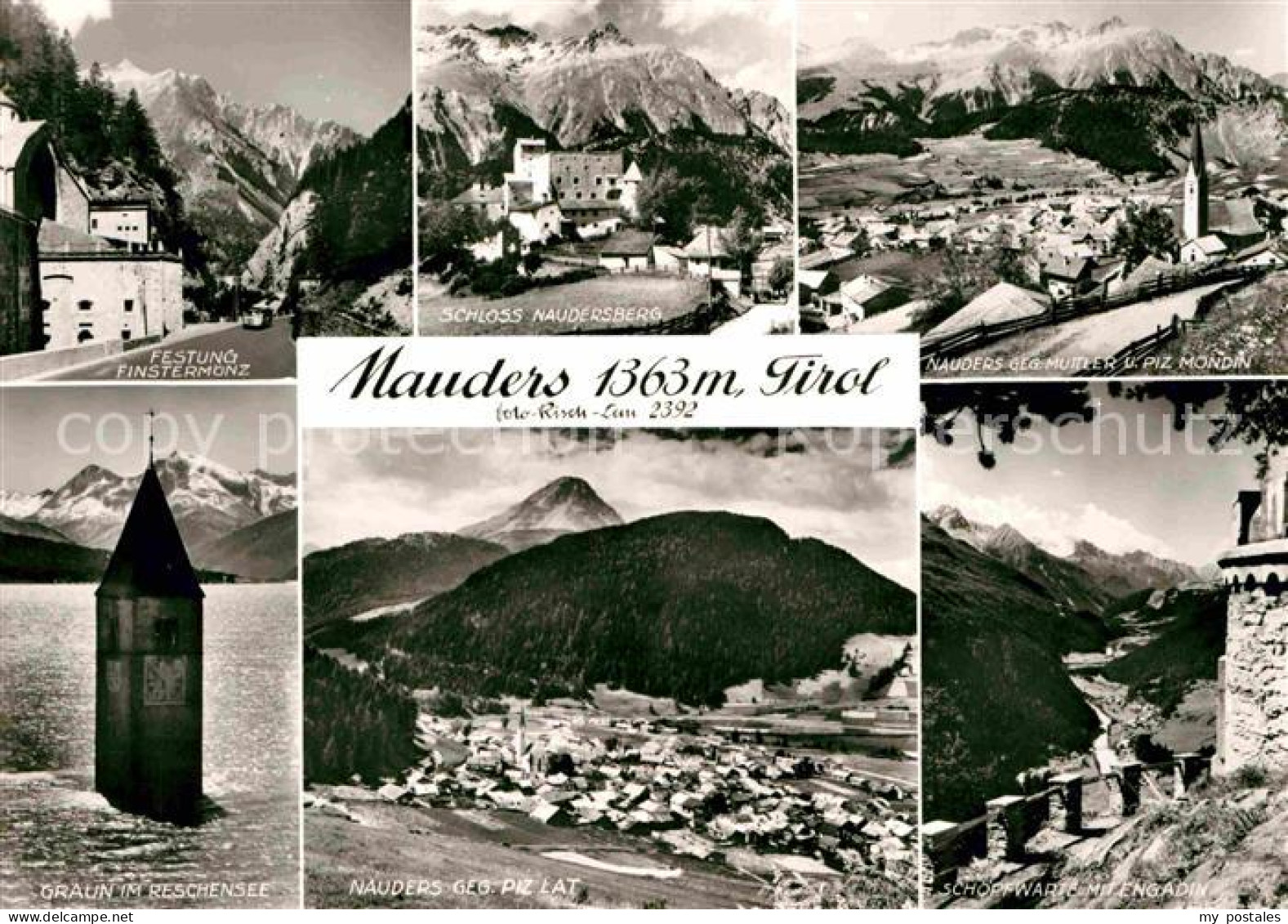 Nauders Tirol Festung Finstermonz Schloss-Naudersberg Nauders Graun im Reschense