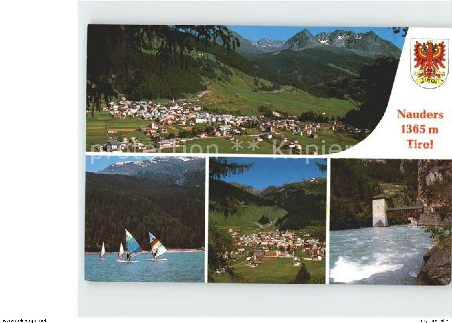 Nauders Tirol Total Windsurfer Holzbruecke