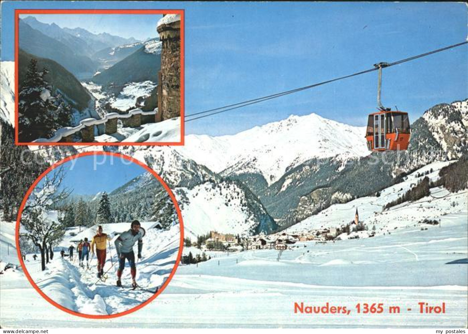 Nauders Tirol Wintersportplatz Alpen Langlauf Kabinenbahn