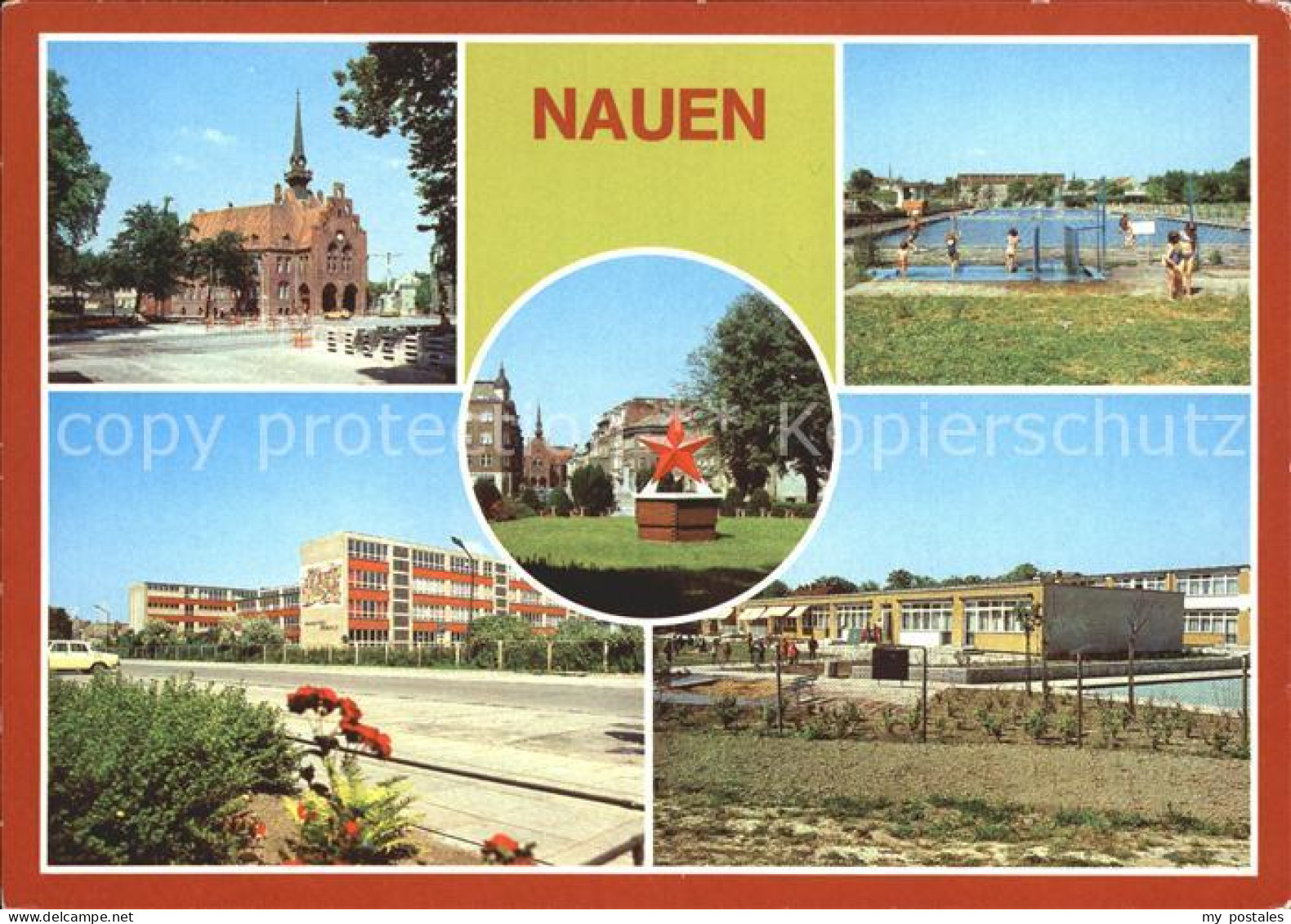 Nauen Havelland Freibad Wilhelm- Pieck- Oberschule Sowjetisches Ehrenmal