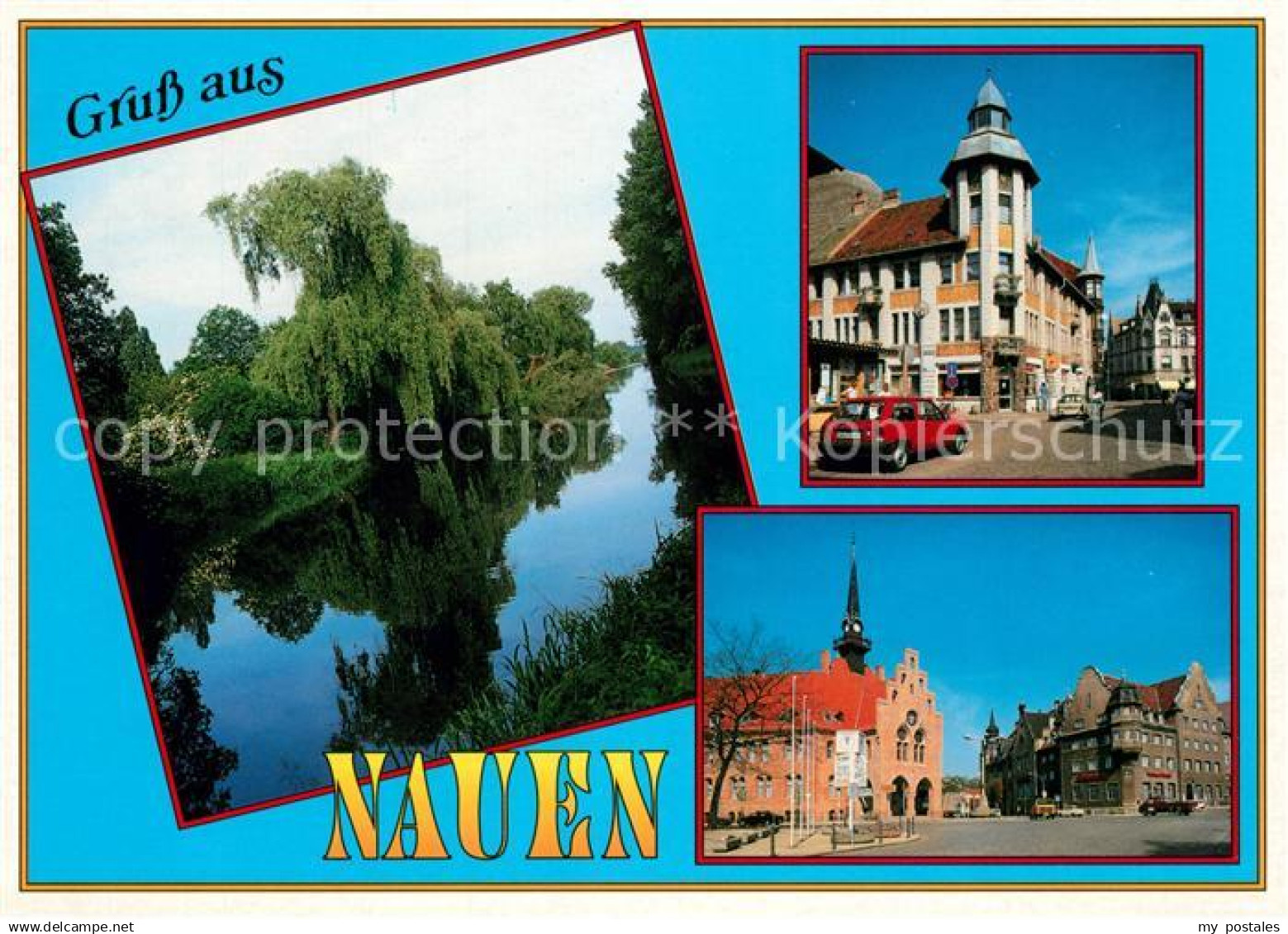 Nauen Havelland Grosser-Hauptkanal Marktstrasse Rathaus