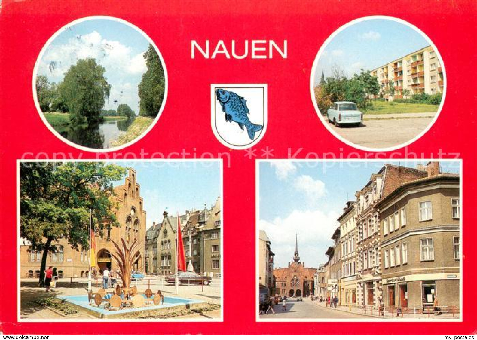 Nauen Havelland Grosser Havellaendischer Hauptkanal Strasse des Friedens Ernst T