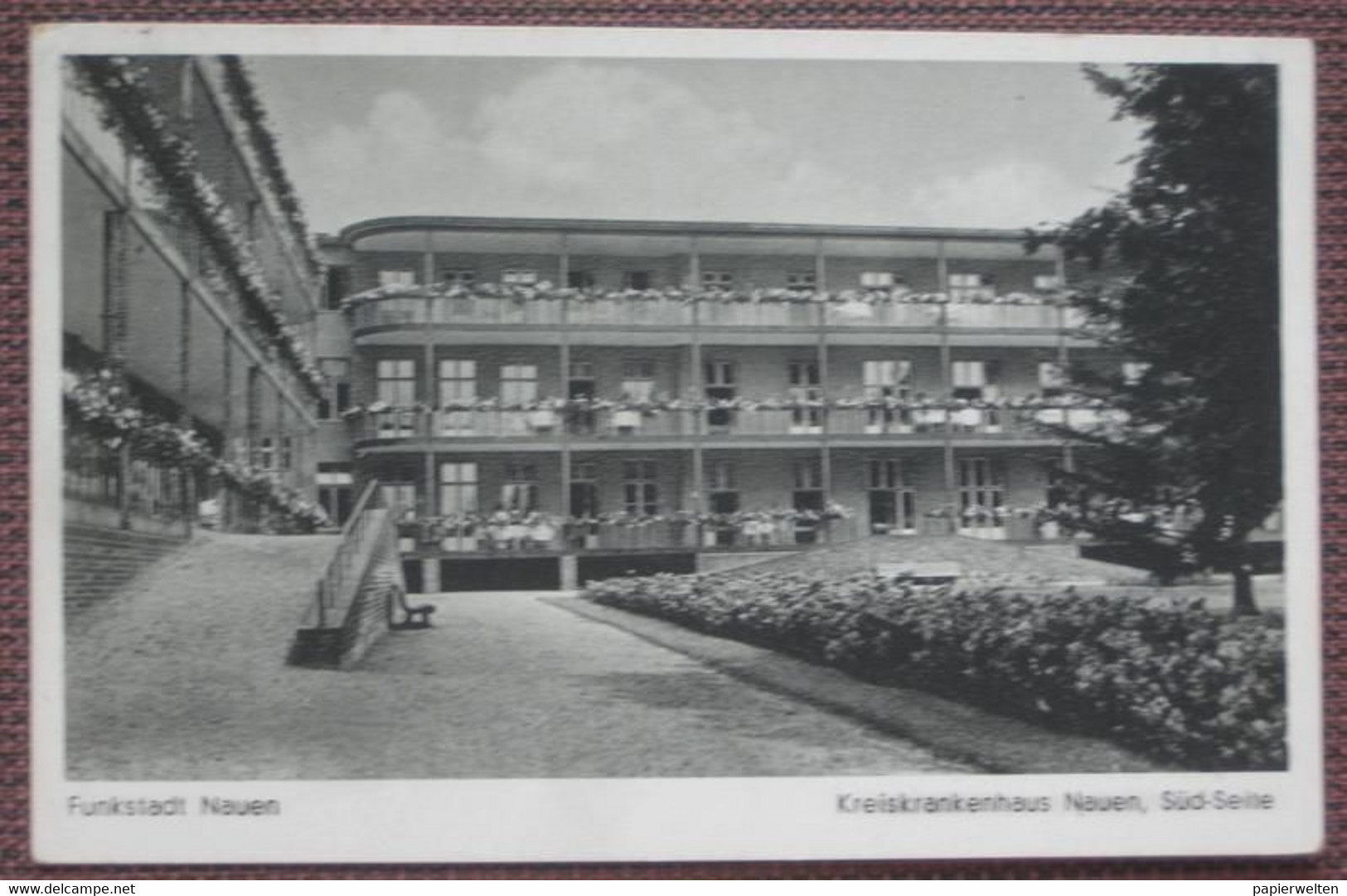 Nauen (Havelland) - Kreiskrankenhaus Südseite 1943 / Feldpost
