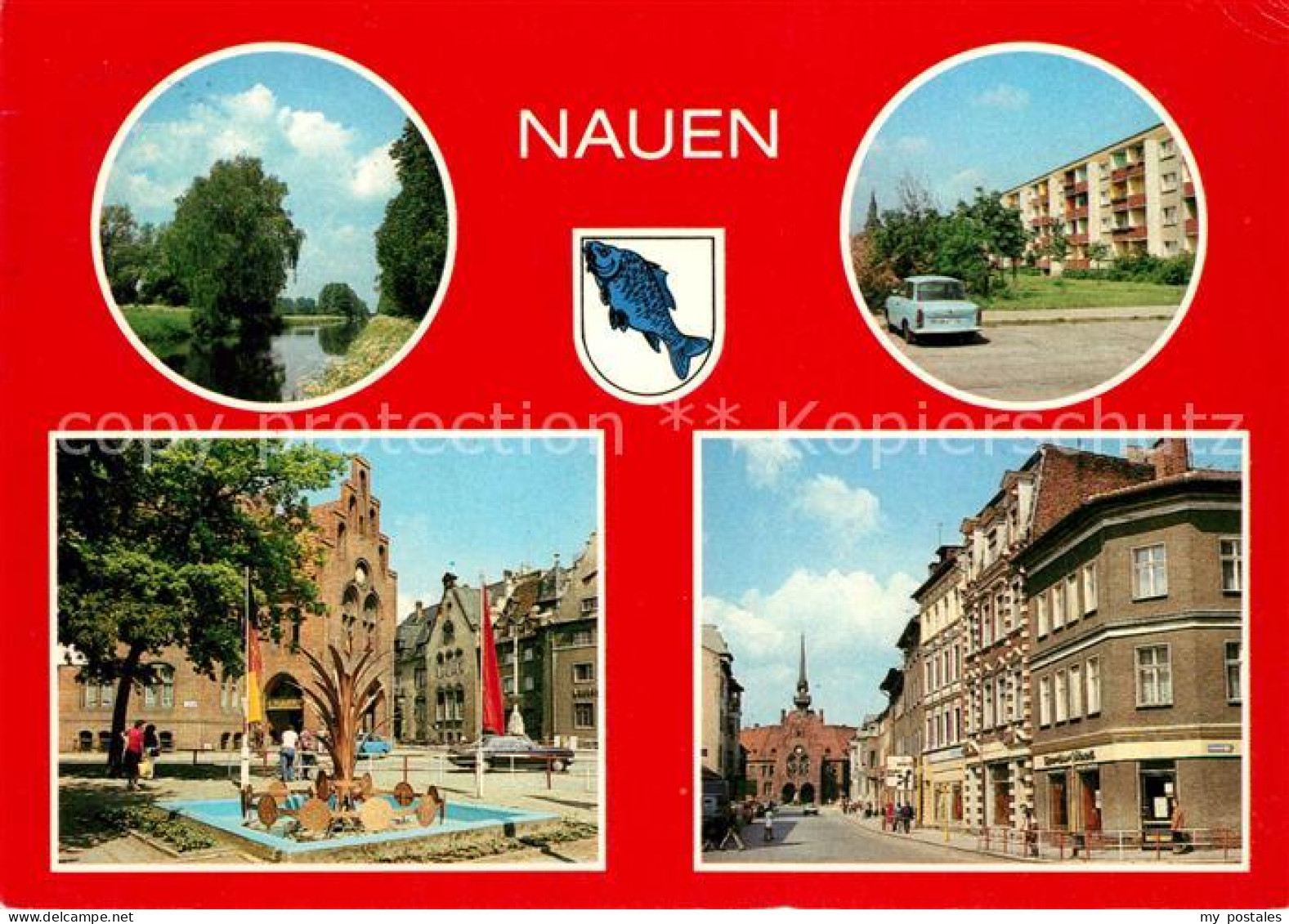 Nauen Havelland Strasse des Friedens Ernst-Thaelmann-Platz Berliner Strasse