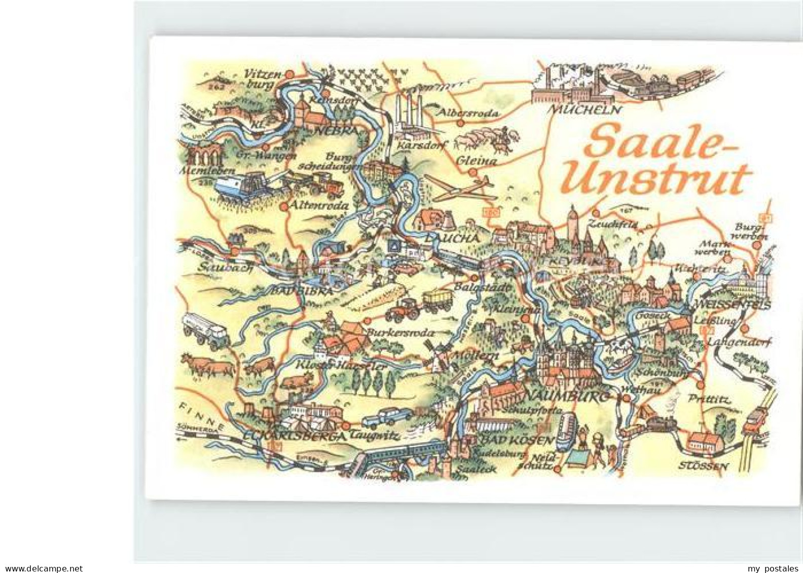 Naumburg Saale Gebietskarte Saale Unstrut