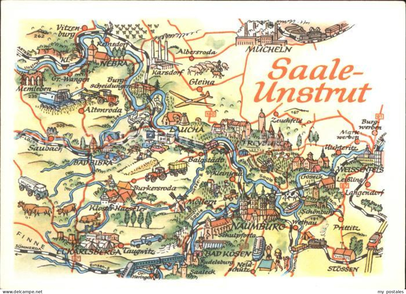 Naumburg Saale Saale-Unstrut-Gebiet Lagekarte