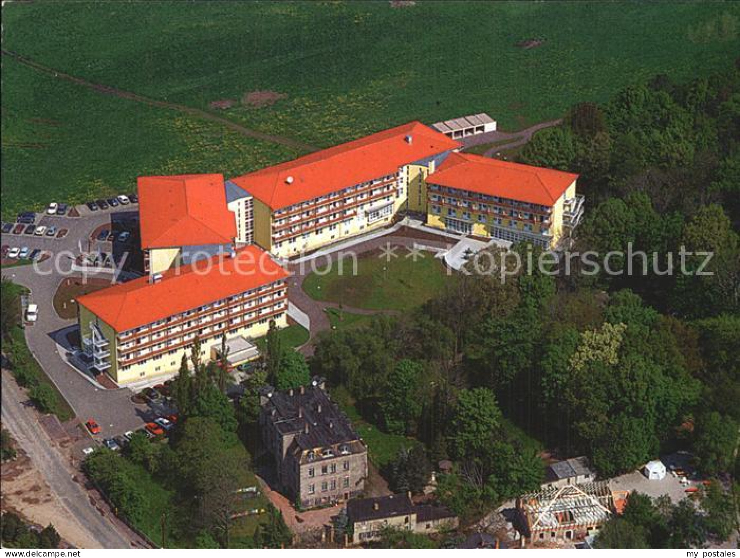 Naunhof Leipzig Fliegeraufnahme Sachsen-Klinik