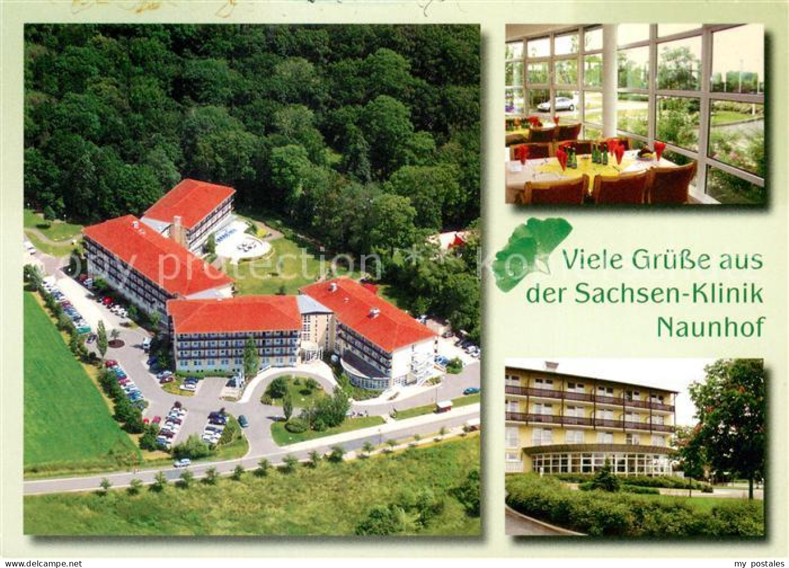 Naunhof Leipzig Sachsen Klinik Fliegeraufnahme Gastraum Park