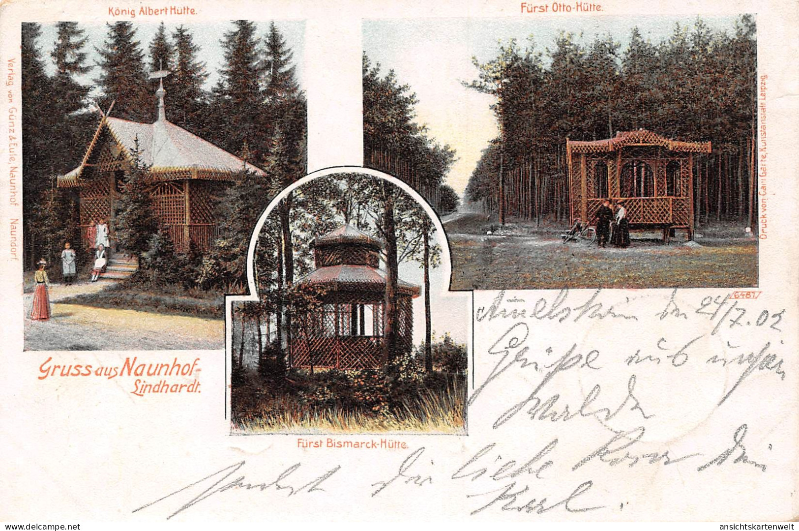 Naunhof-Lindhardt diverse Hütten bahnpgl1902 #187.278