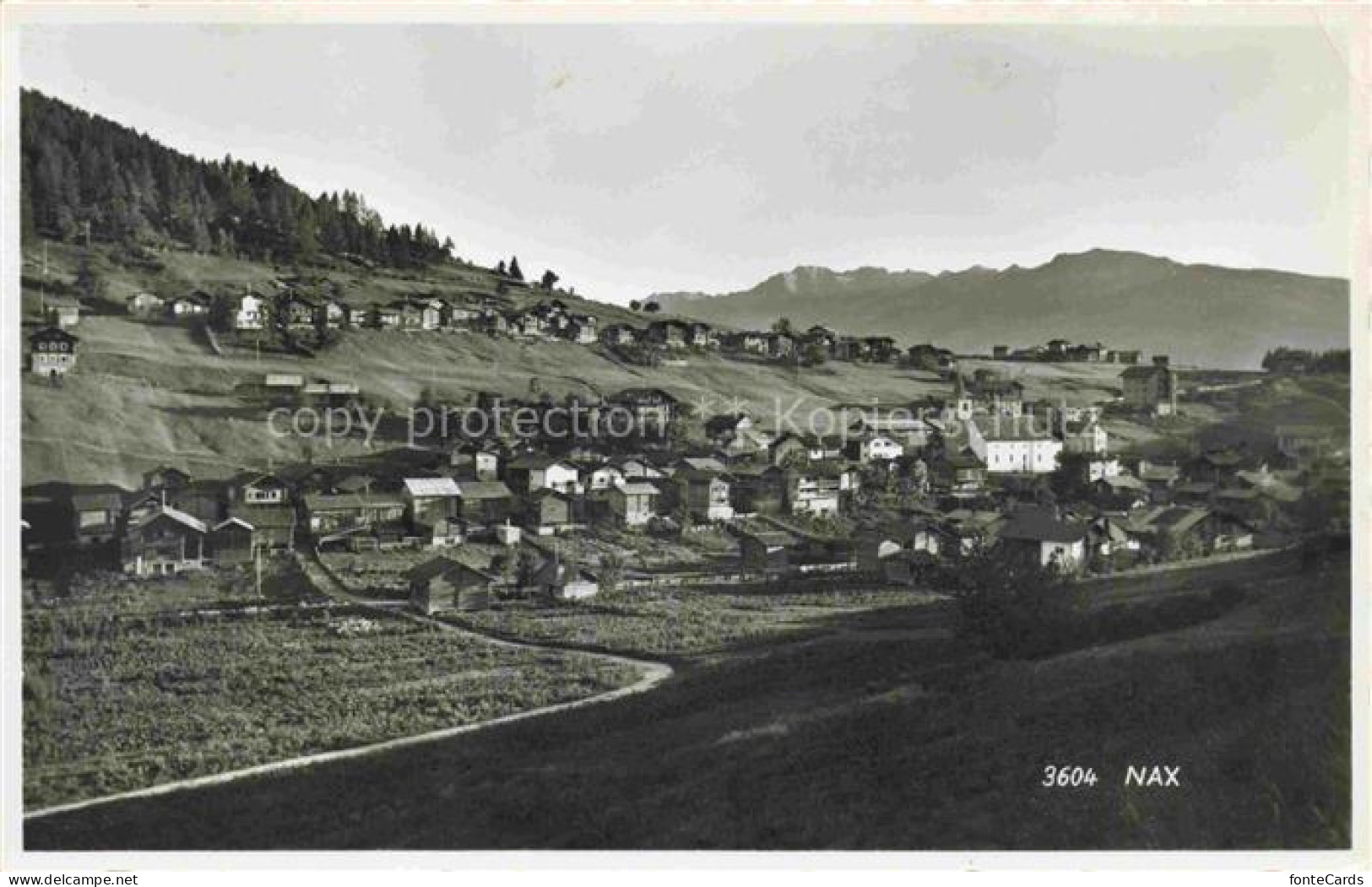 Nax-sur-Sion Herens VS Panorama