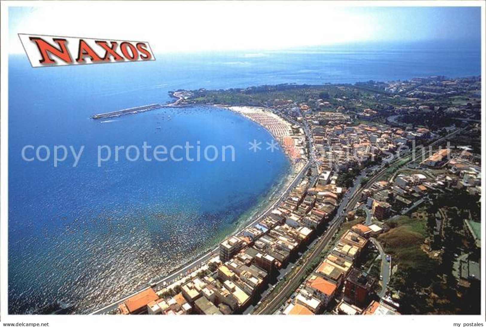 Naxos Sicilia Fliegeraufnahme