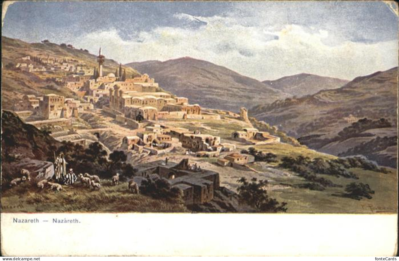 Nazareth Israel Nazareth Kuenstler F. Perlberg