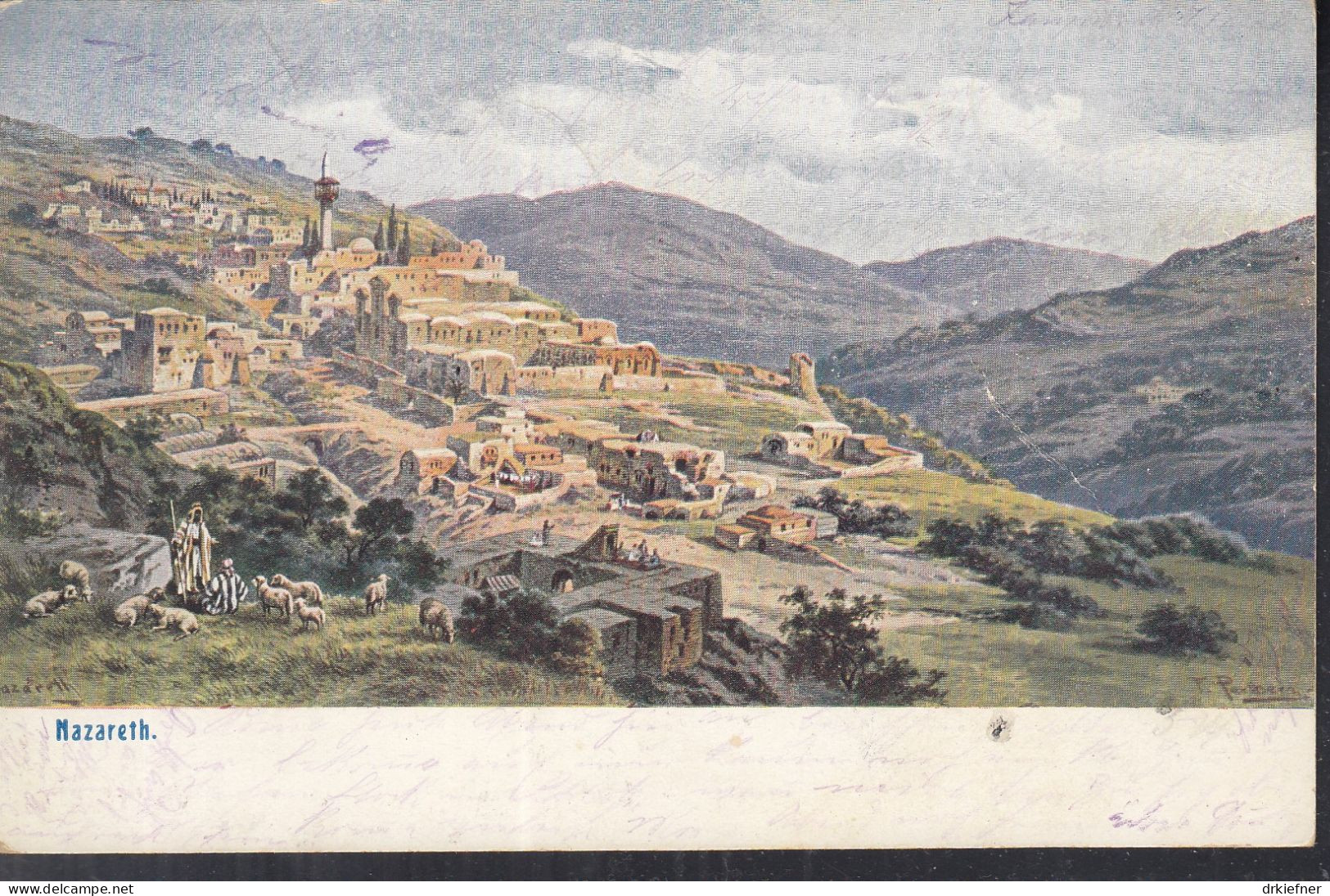 NAZARETH, Künstlerkarte Palästina Nr. 2, um 1905
