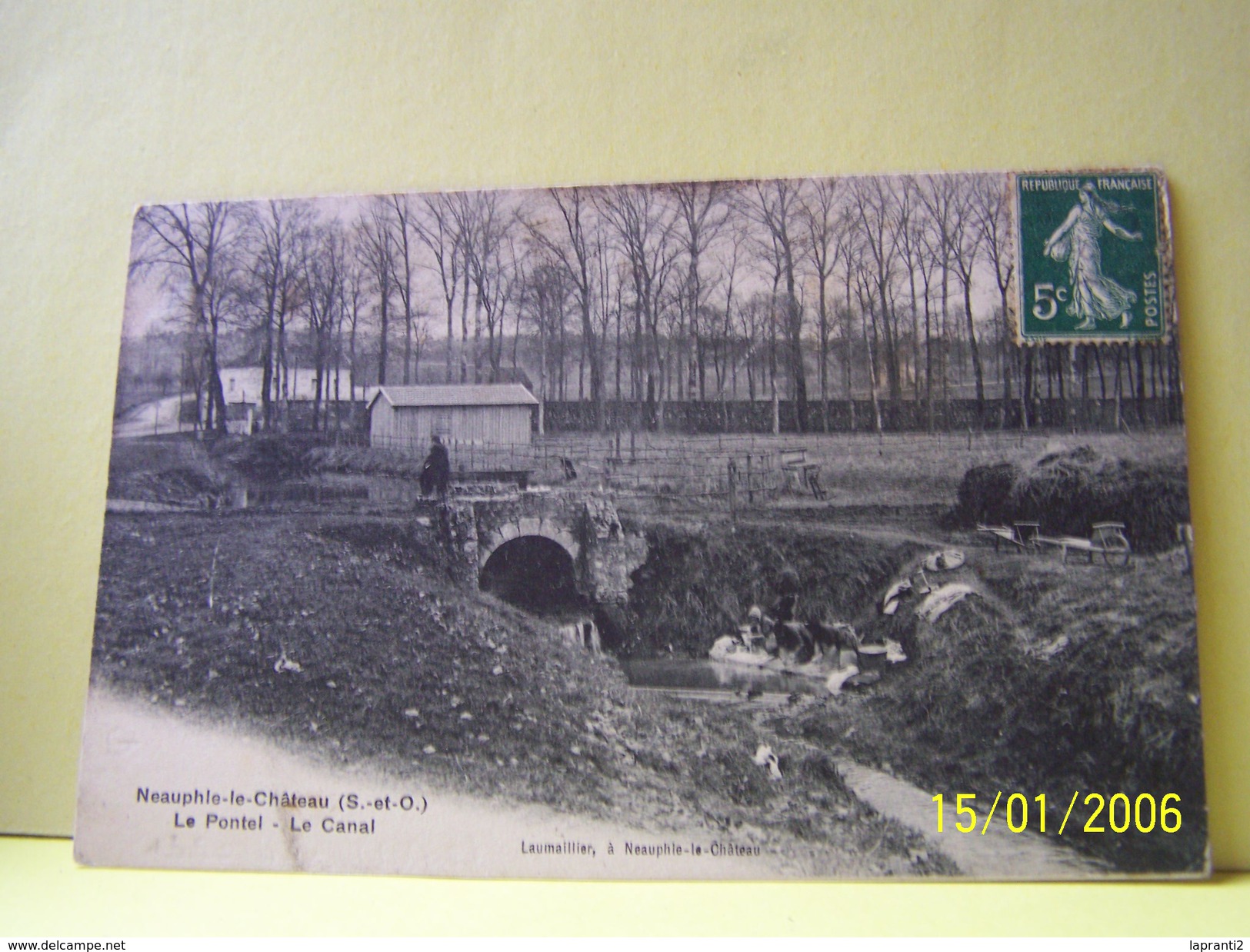 NEAUPHLE-LE-CHATEAU (YVELINES) LES LAVANDIERES. LE PONTEL. LE CANAL.