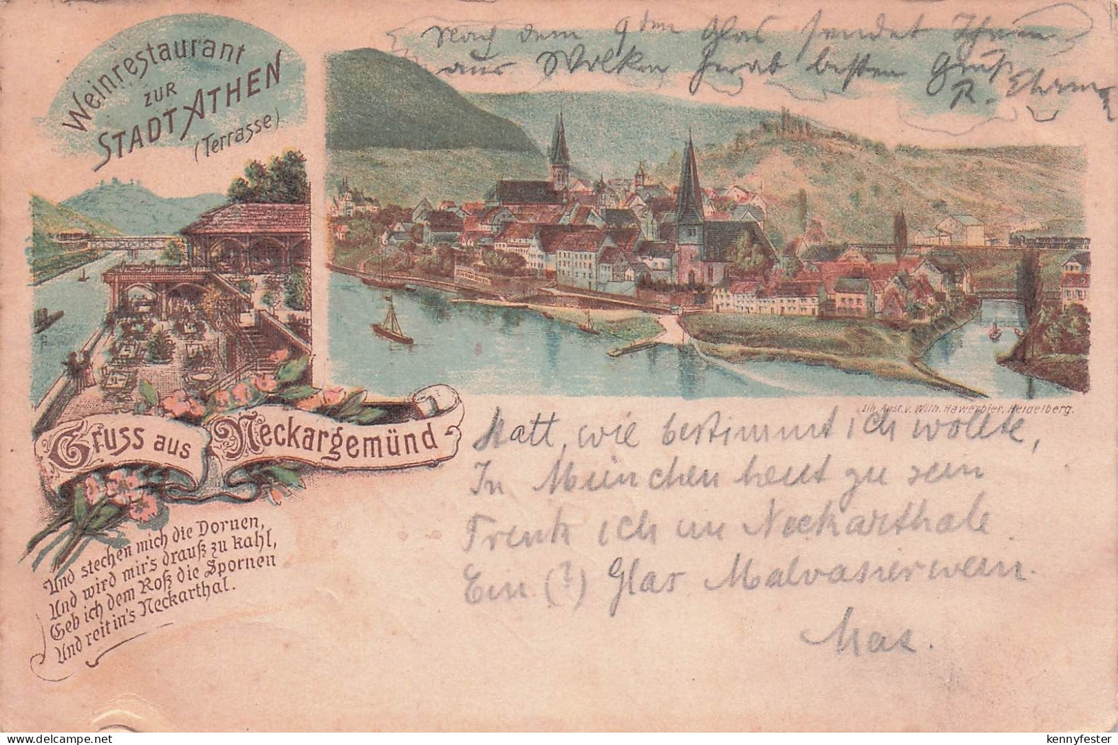 Neckargemuend Neckargemuend Restaurant Stadt Athen x / Neckargemuend /Heidelberg Stadtkreis