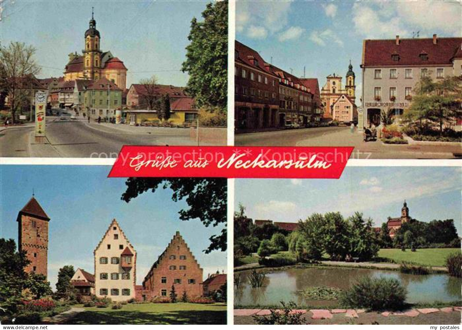 Neckarsulm BW Motive Stadtzentrum Weiher