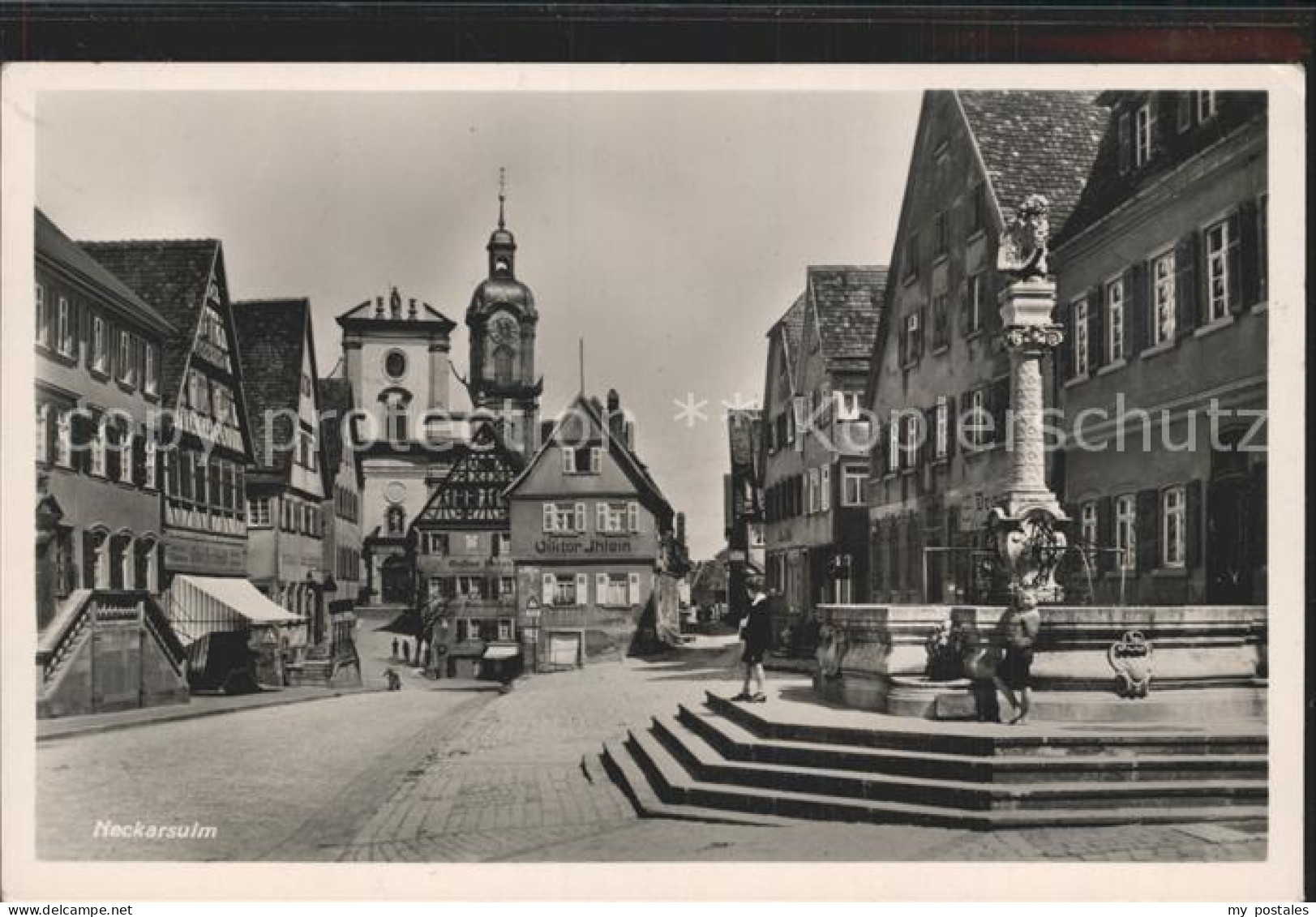 Neckarsulm Marktplatz Brunnen NZ3