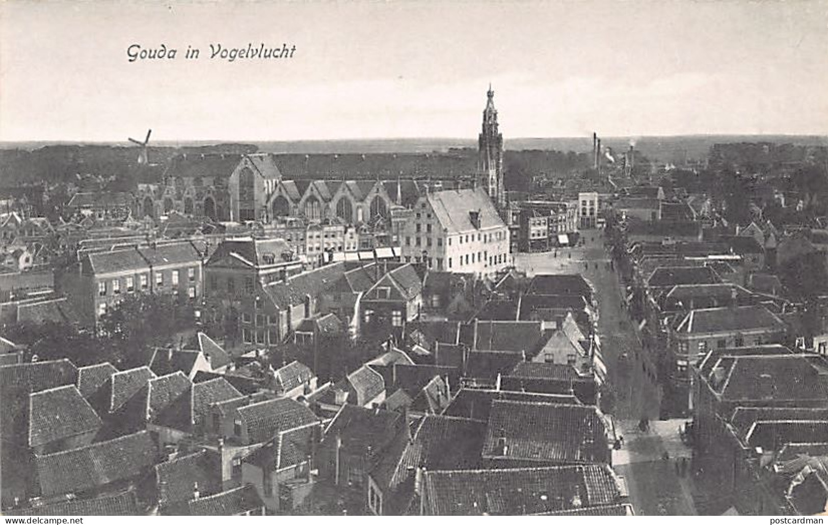 Nederland - GOUDA - Vogelvlucht
