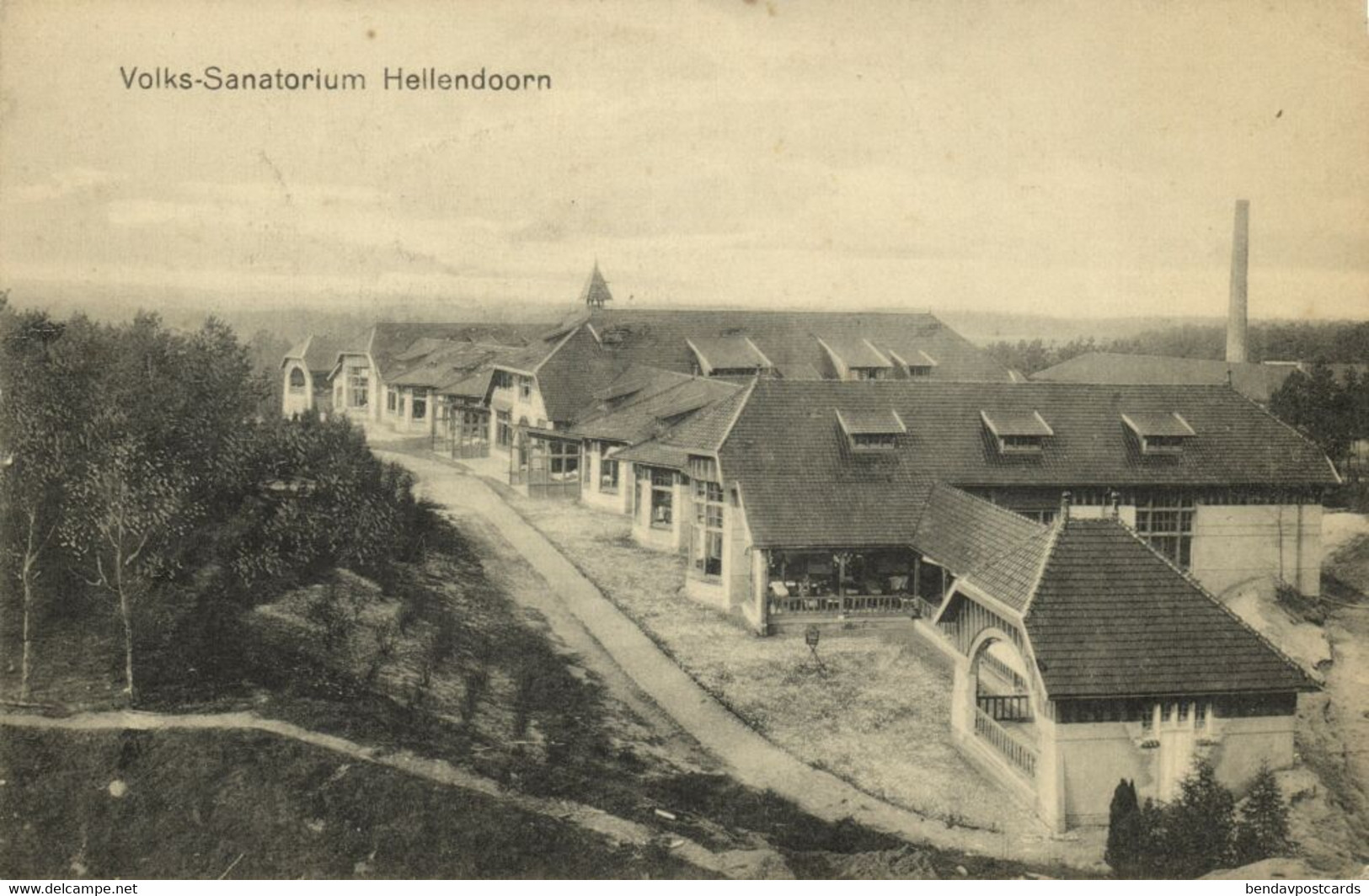 Nederland, HELLENDOORN, Volks-Sanatorium (1910s) Ansichtkaart