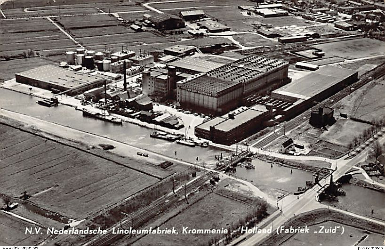 Nederland - KROMMENIE - N.V. Nederlandsche Linoleumfabriek - Fabriek Zuid