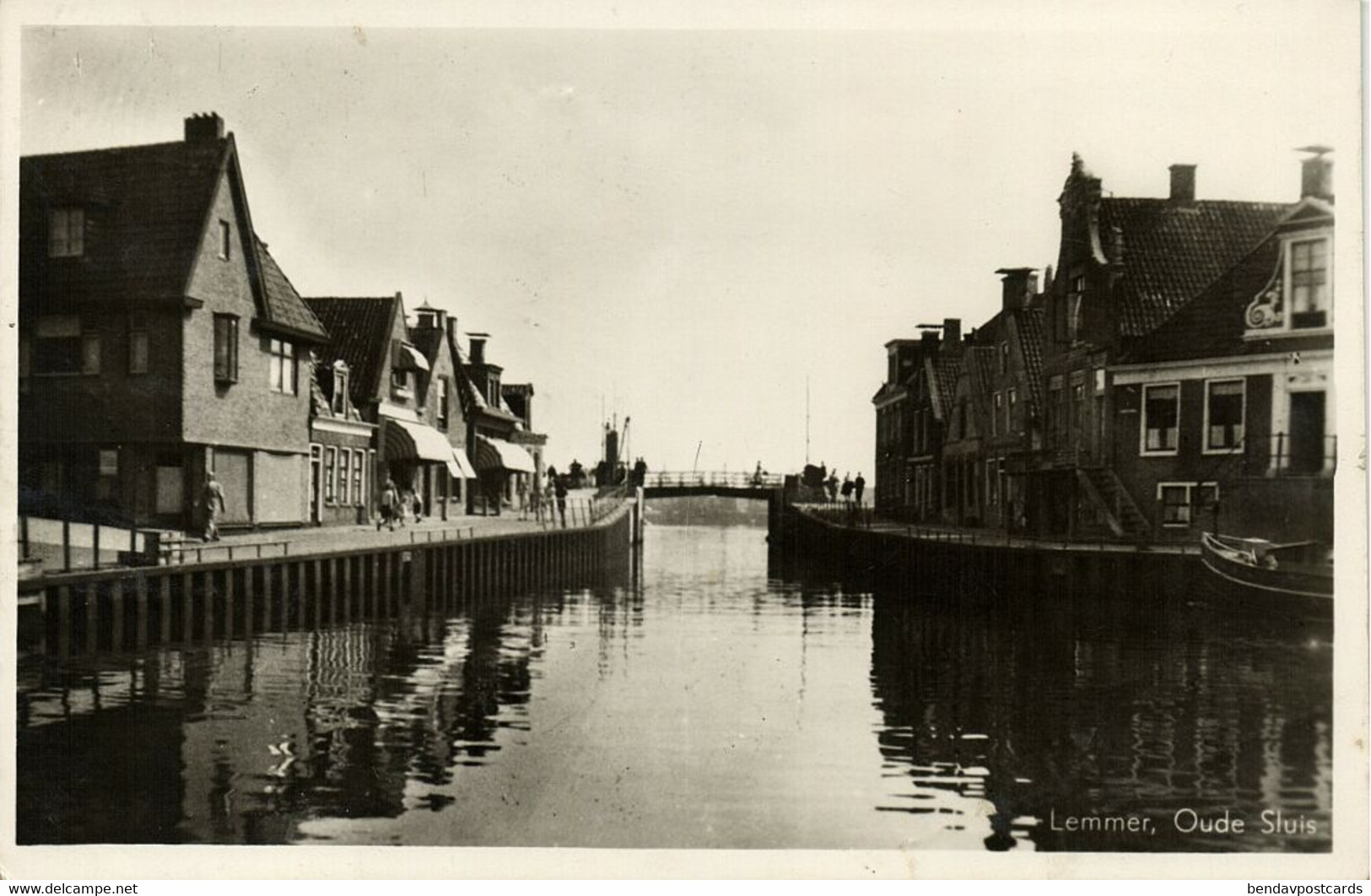 Nederland, LEMMER, Oude Sluis (1949) Ansichtkaart