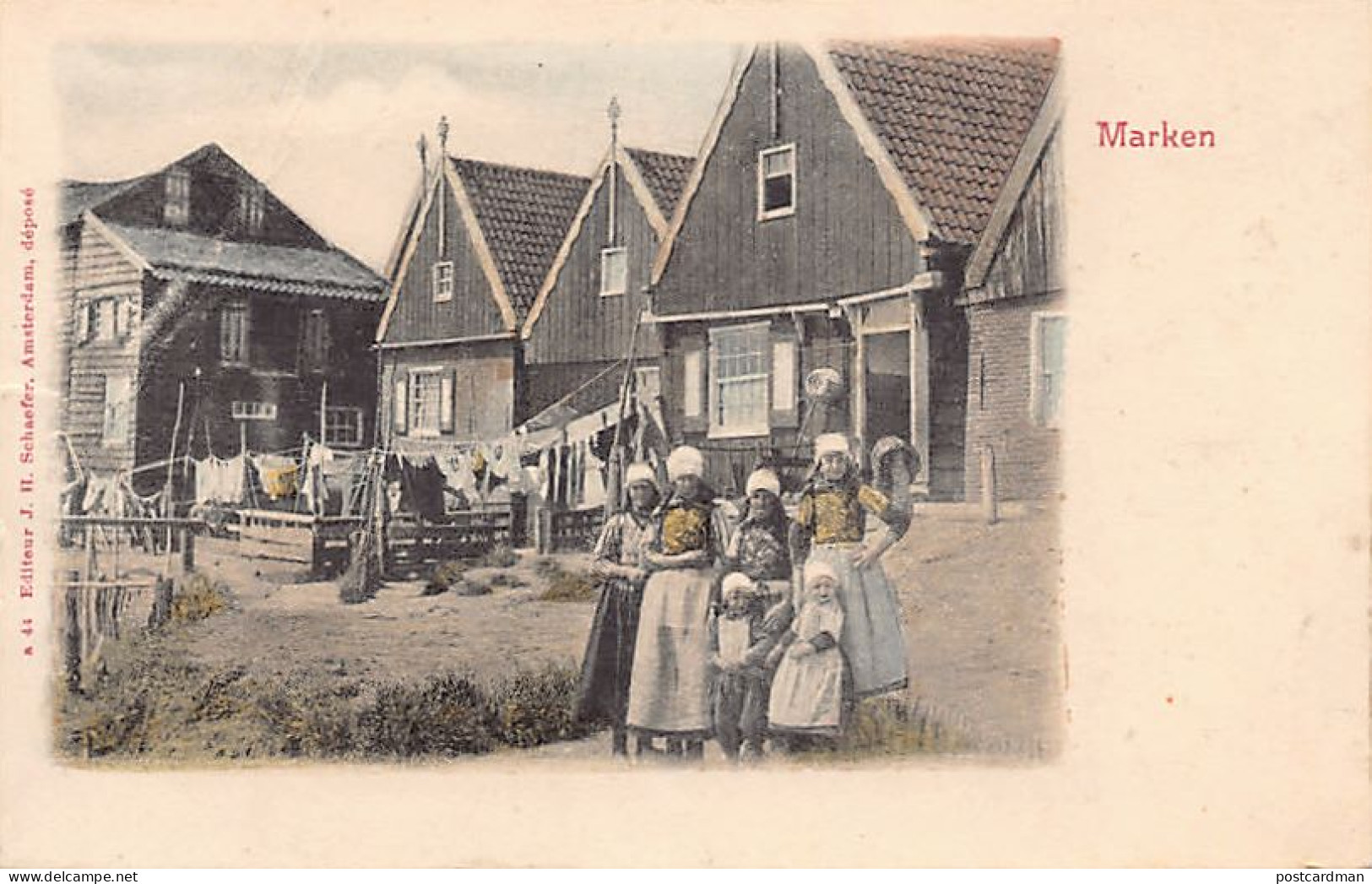 Nederland - MARKEN (NH) Kinderen - Uitg. J.H. Schaefer A 44