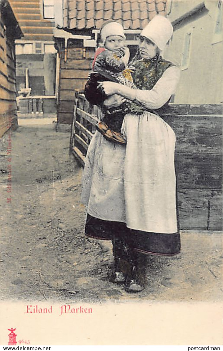 Nederland - MARKEN (NH) Visser met haar kind - Uitg. Glückstadt