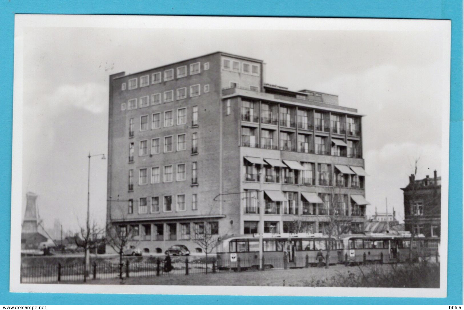 NEDERLAND prentbriefkaart Havenziekenhuis met tram Rotterdam - Hoek van Holland