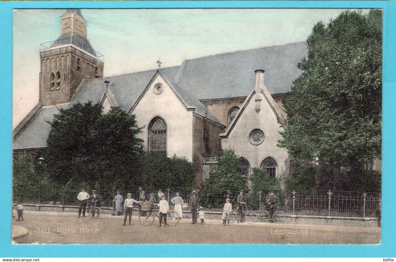 NEDERLAND prentbriefkaart Ned.Herv. Kerk Leerdam **
