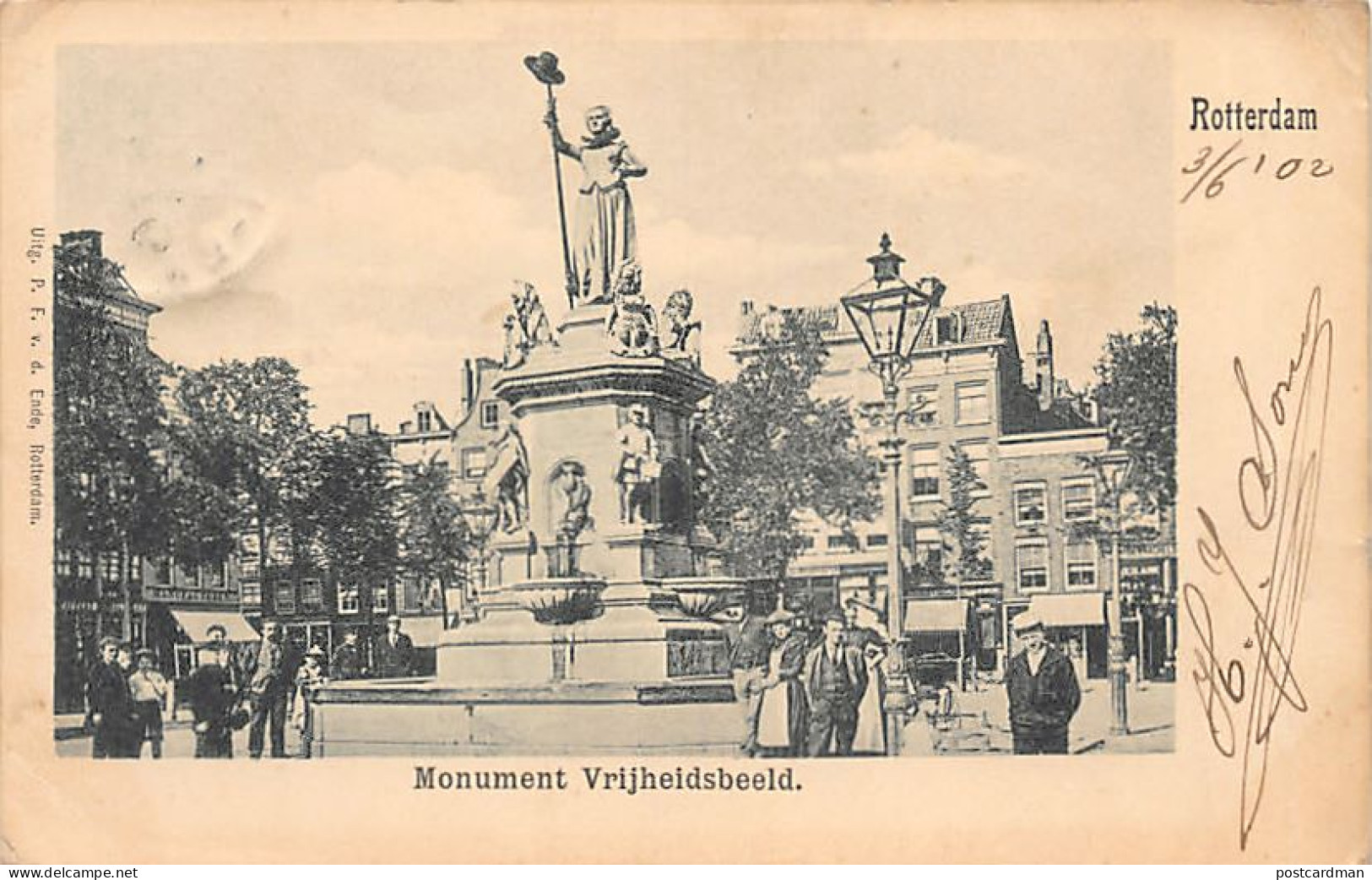 Nederland - ROTTERDAM - Monument Vrijheidsbeeld